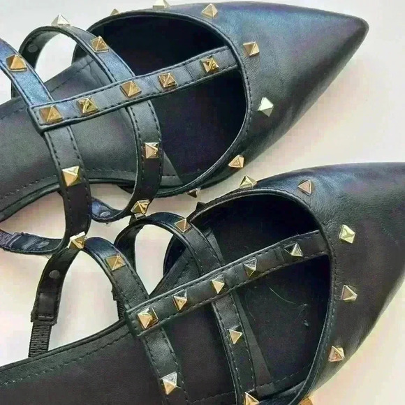 Marc fisher studded flats sandals slides - Picture 10 of 13